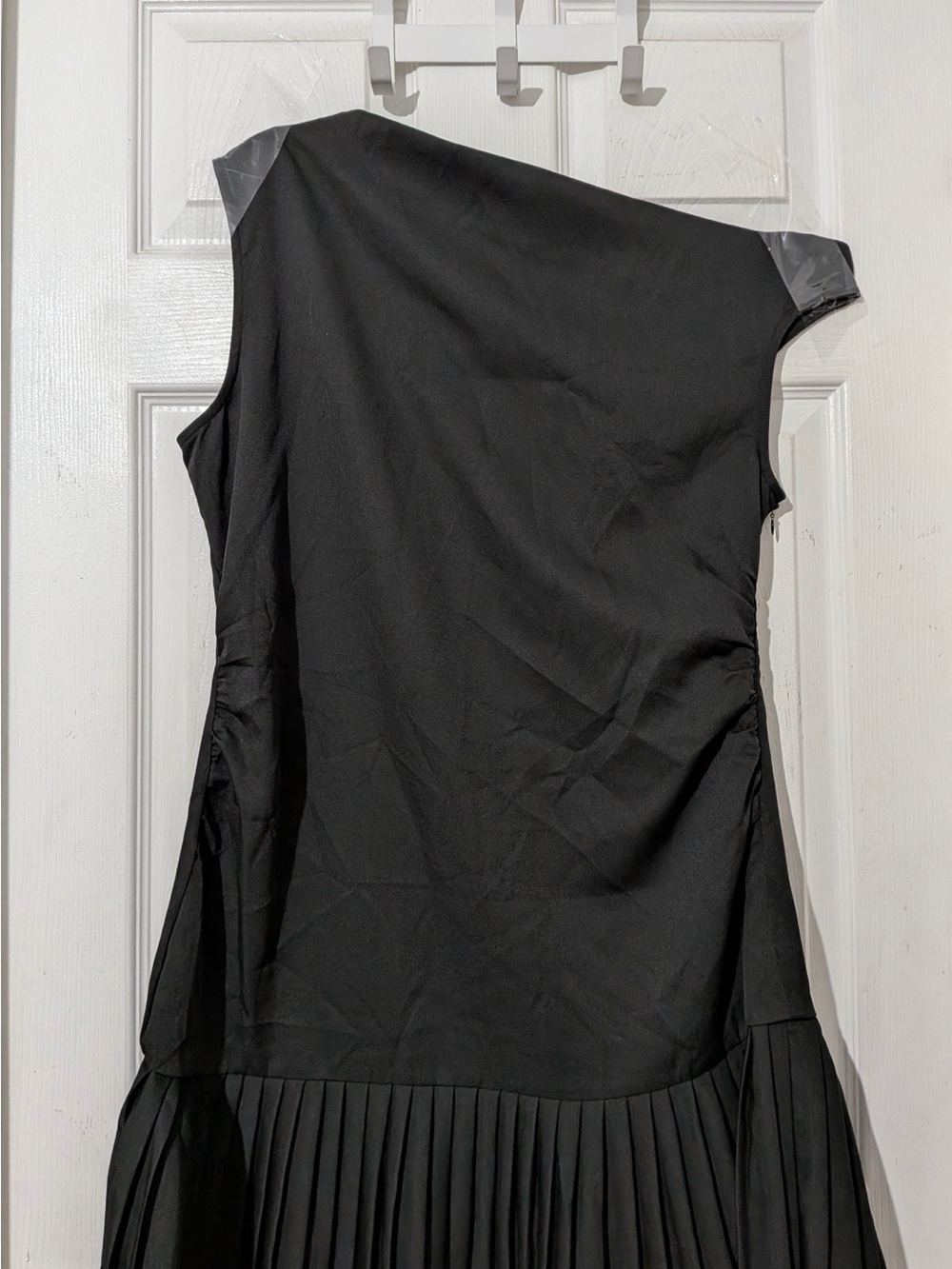 Commense Off Shoulder Ruched Pleated Mini Dress - Picture 8 of 12